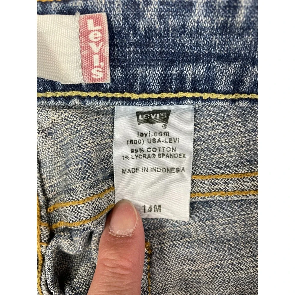 Levis 515 Boot Cut Jeans Womens‎ 14M 34x28 Blue Medium Wash Bootcut